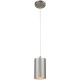 Westinghouse 6101200 Contemporary Adjustable Mini Pendant with Perforated Cylindrical Metal Shade, Brushed Nickel Finish
